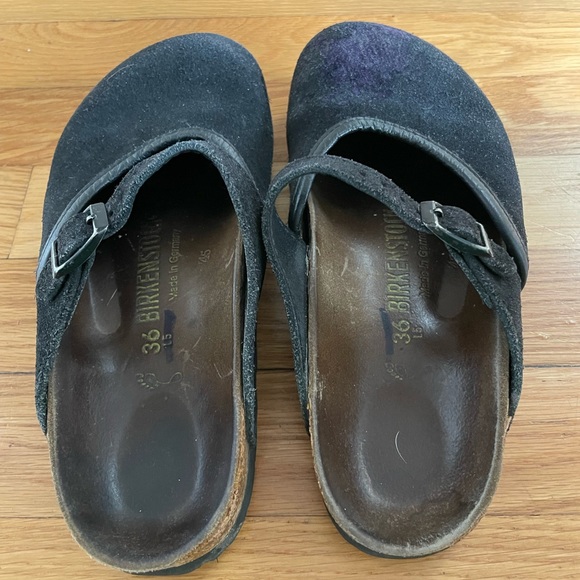 Birkenstock Rosemead Black Suede Mary Jane Clogs, size 36 - Picture 3 of 6